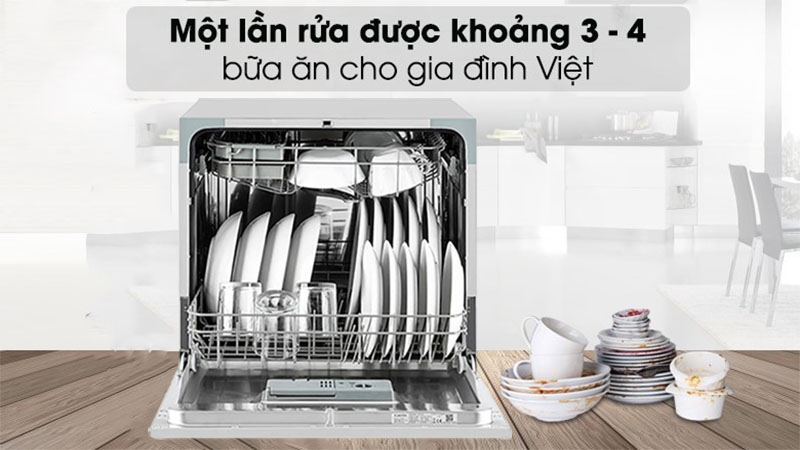 Máy rửa bát Klarstein Amazonia 8 bộ - Hàng chính hãng