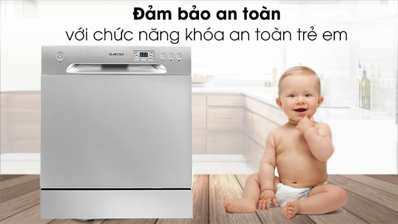 Máy rửa bát Klarstein Amazonia 8 bộ - Hàng chính hãng