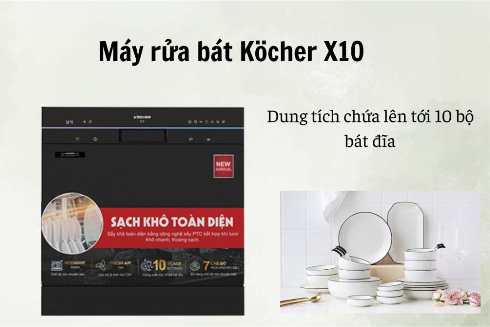 Máy rửa bát Köcher X10  - Hàng chính hãng