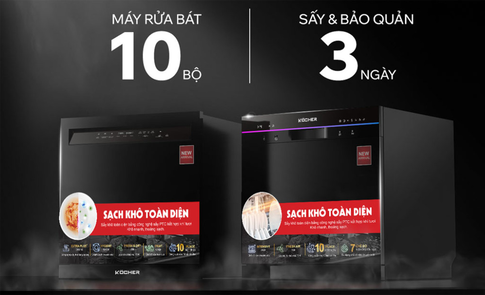 Máy rửa bát Köcher X10 PRO - Hàng chính hãng