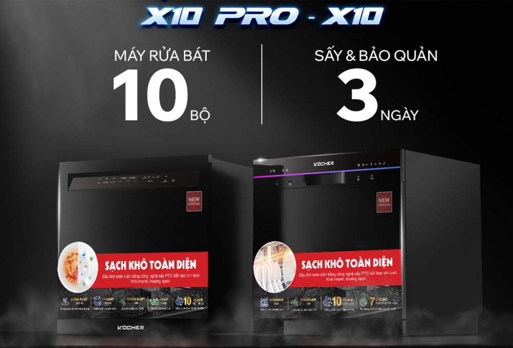 Máy rửa bát Köcher X10  - Hàng chính hãng