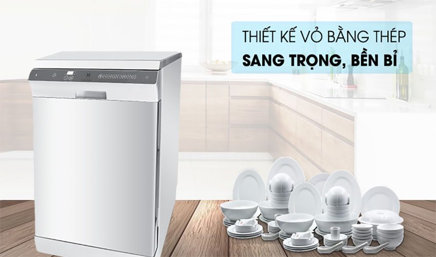 Máy rửa bát Malloca WQP12-J7215 - Hàng chính hãng