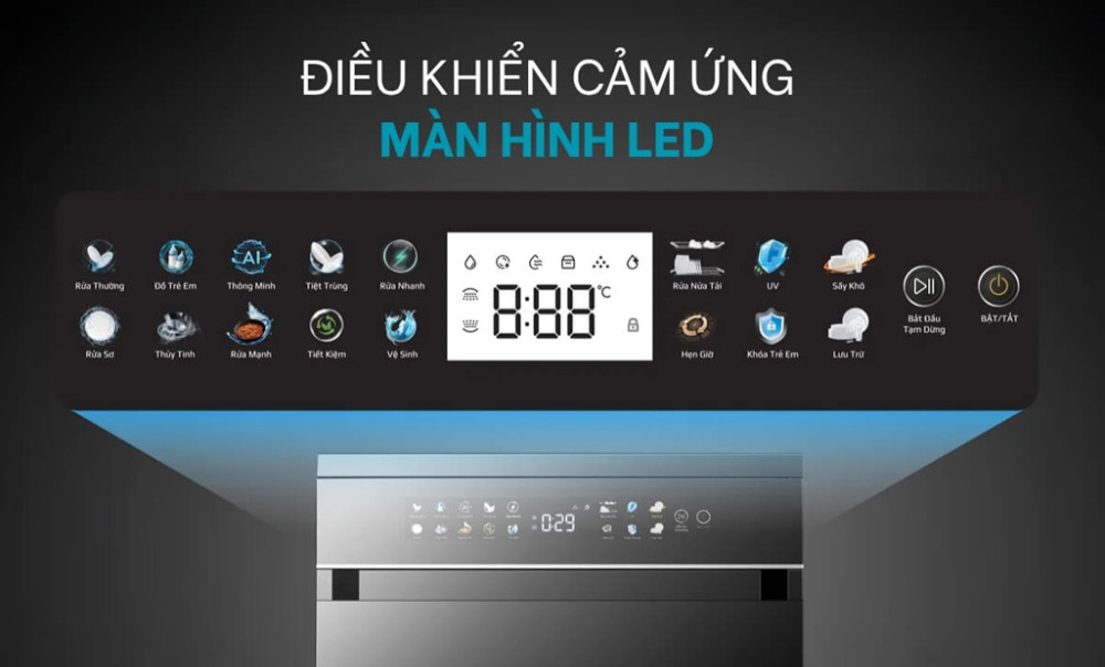 Máy rửa bát Olivo DW18 - Hàng chính hãng