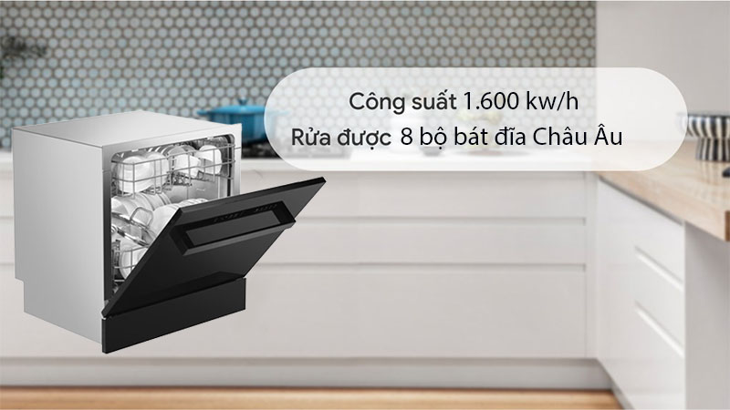 Công suất của Máy rửa bát Sevilla SV-R08