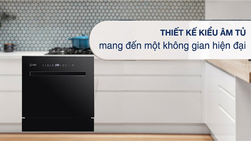 Thiết kế lắp âm của Máy rửa bát Sevilla SV-R08