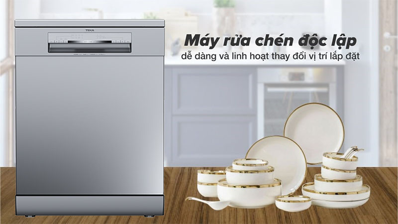 Máy rửa bát Teka DFS 76850 220 50 SS - Hàng chính hãng