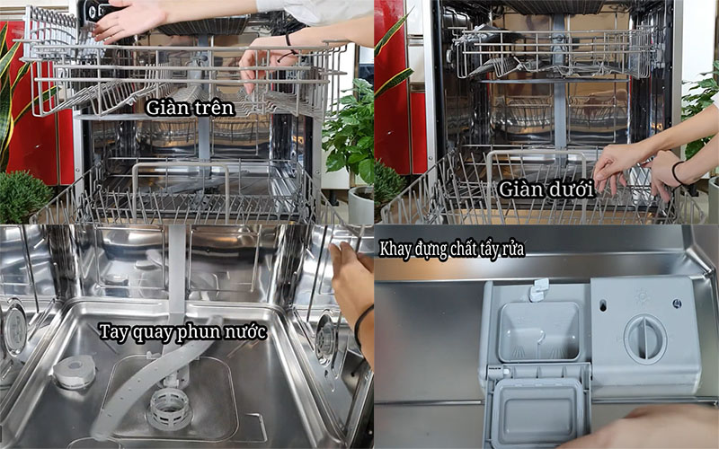 Máy rửa bát Texgio TG-W60F955 - Hàng chính hãng