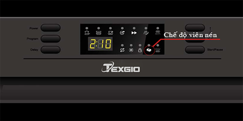 Bảng điều khiển của Máy rửa bát Texgio TGF6019B