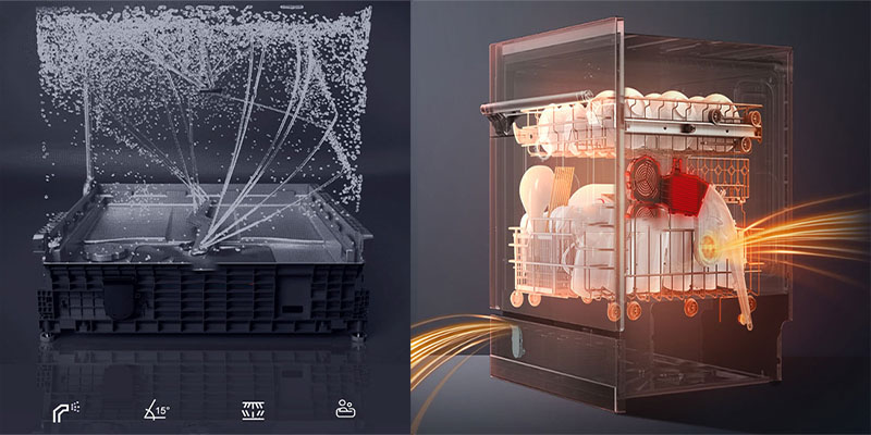 Máy rửa bát Texgio TGWF68GB