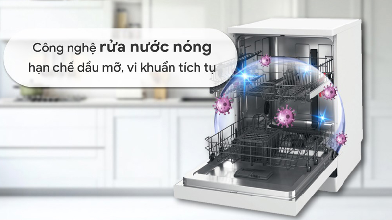 Máy rửa chén độc lập Whirlpool WFE2B19 - Hàng chính hãng