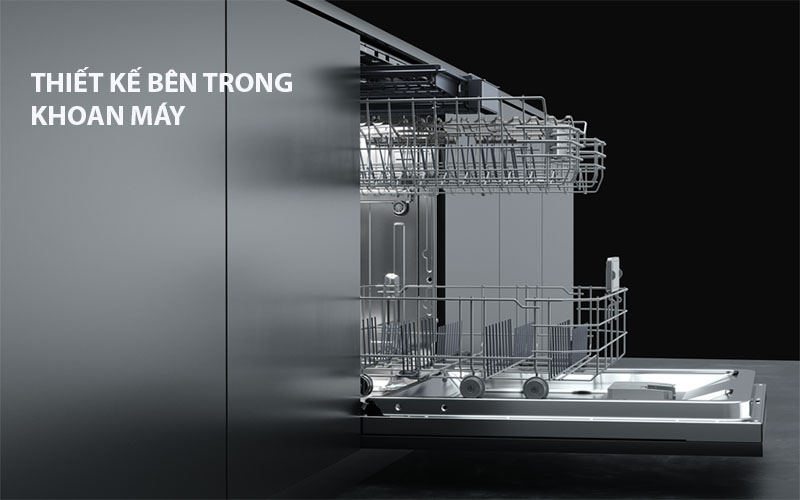 Thiết kế khoang rửa của Máy rửa bát âm toàn phần Teka DFI 76950