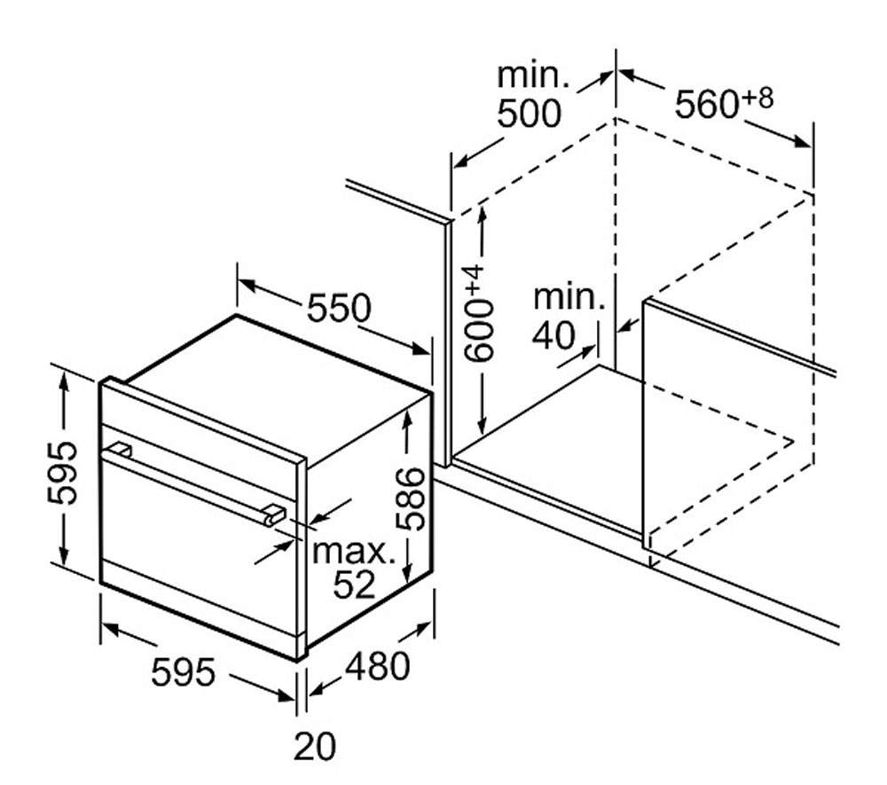 Máy rửa bát âm tủ BOSCH SCE52M75EU - Hàng chính hãng