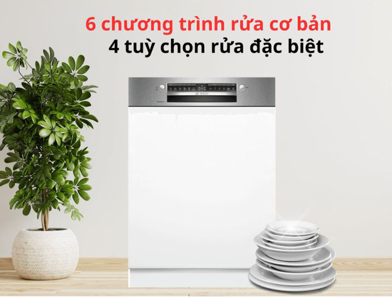 Máy rửa chén âm tủ Bosch SMI6YCS02E - Hàng chính hãng