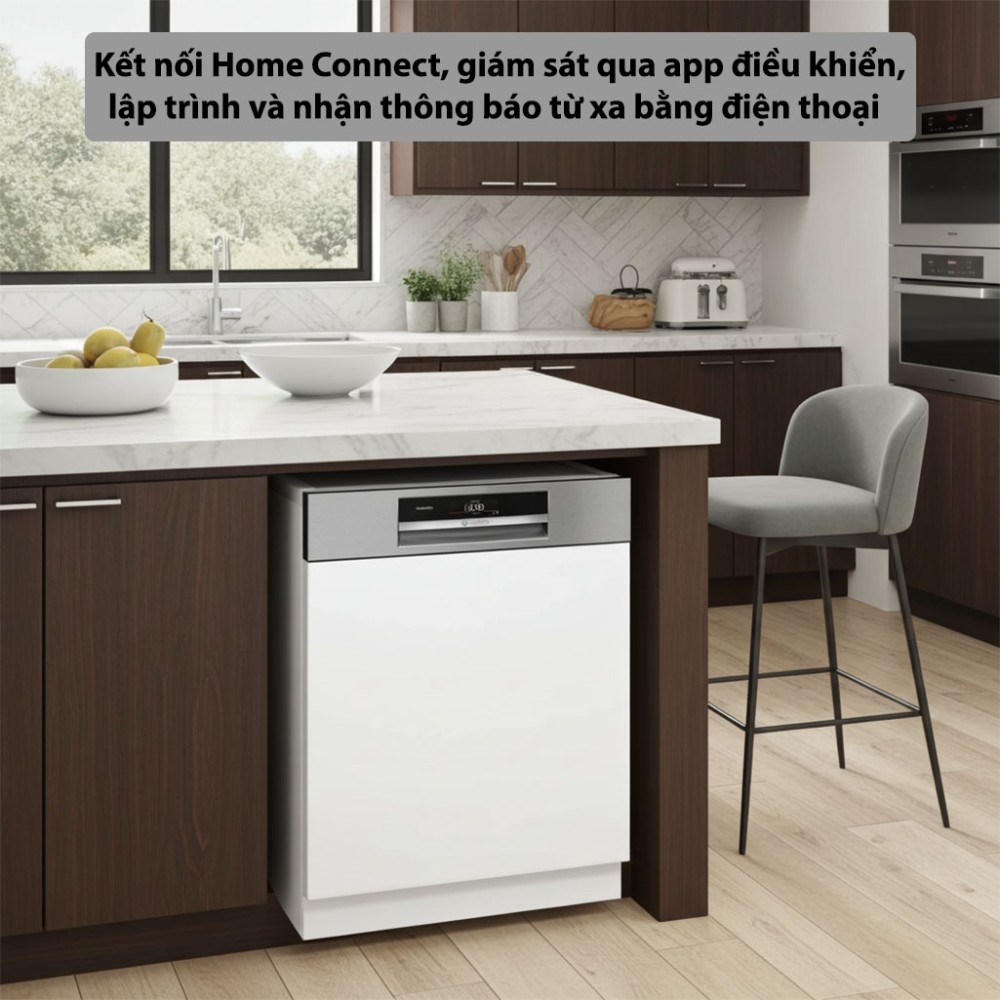 Máy rửa bát bán âm Bosch SMI8ZDS81T Serie 8 - Hàng chính hãng