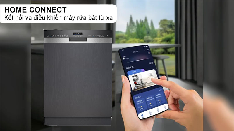 Máy rửa bát bán âm Siemens SN55ZS49CE iQ500 - Hàng chính hãng
