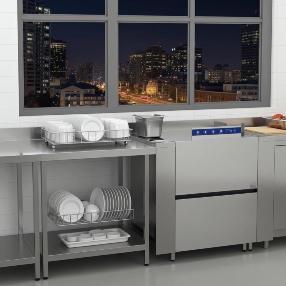 Máy rửa chén băng chuyền Fuji Air FJ200 LC - Hàng chính hãng