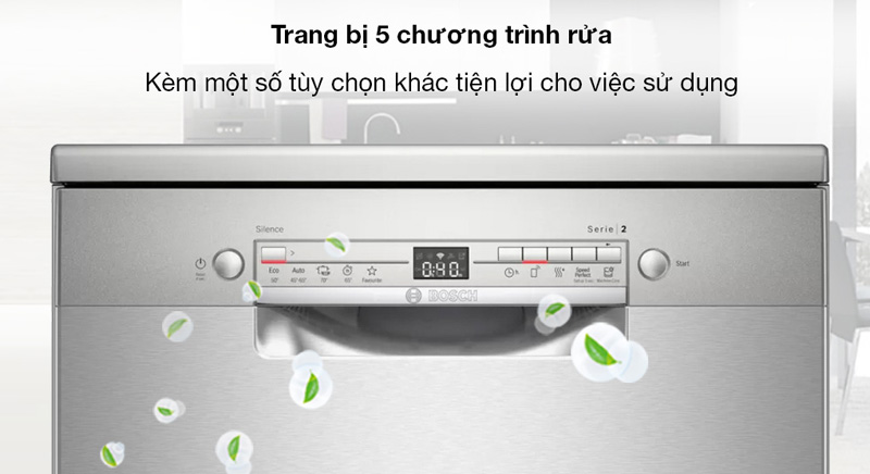 Máy được trang bị 5 chức năng rửa riêng biệt