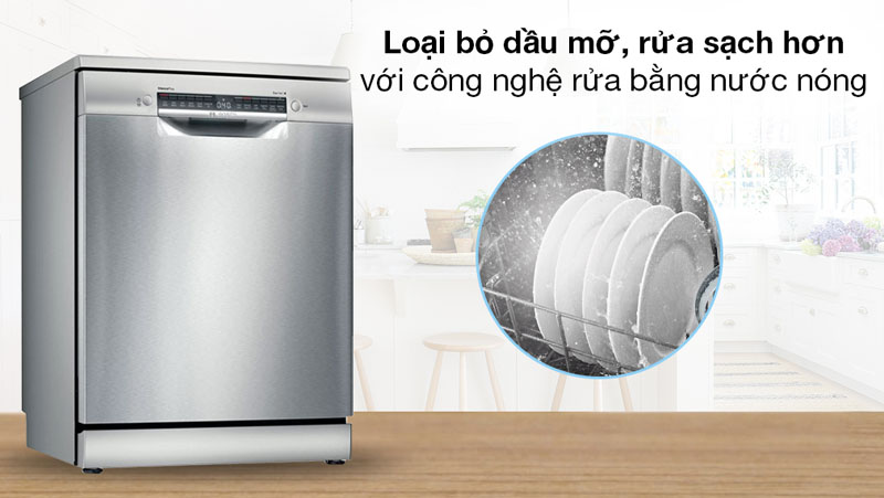 Máy rửa chén độc lập Bosch SMS4HBI01D - Hàng chính hãng