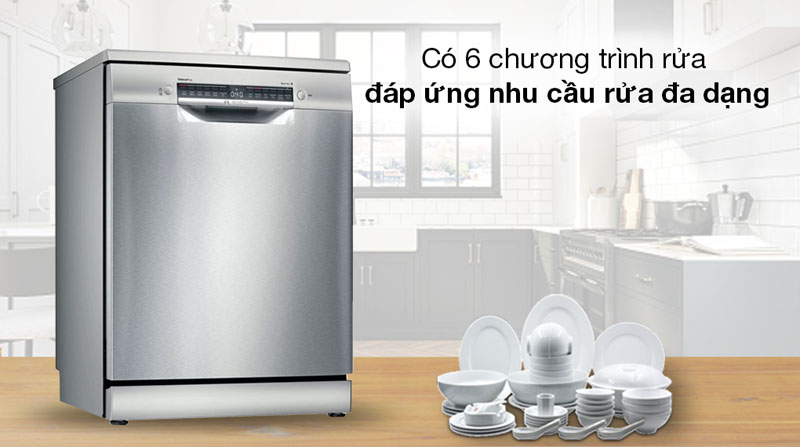 Máy rửa chén độc lập Bosch SMS4HBI01D - Hàng chính hãng
