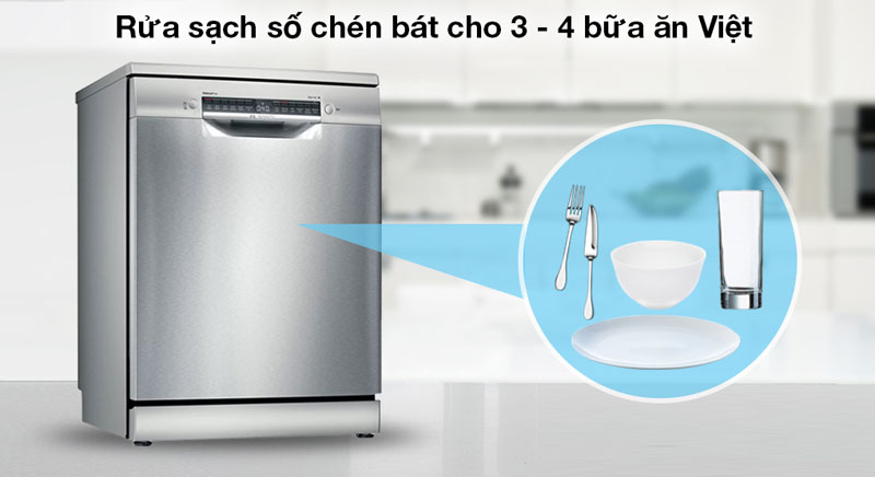 Máy rửa chén độc lập Bosch SMS4HBI01D - Hàng chính hãng