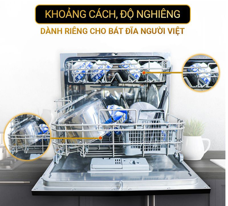 Máy rửa bát để bàn Nagakawa NK8D01M - Hàng chính hãng
