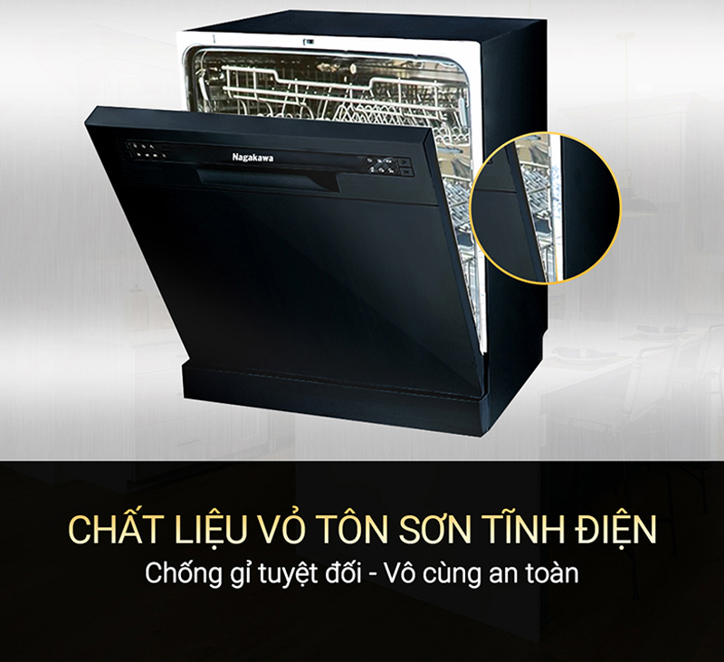 Máy rửa bát để bàn Nagakawa NK8D01M - Hàng chính hãng