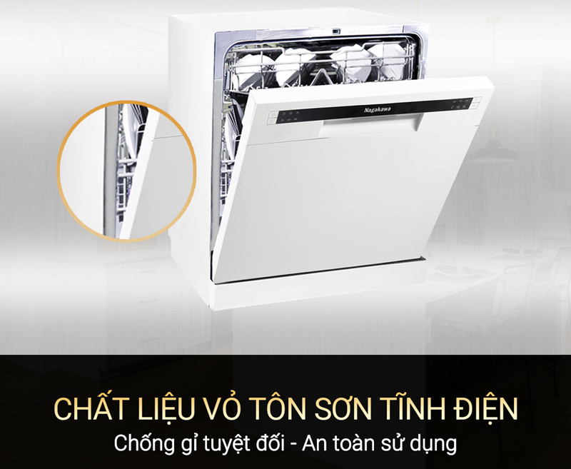 Máy rửa bát Nagakawa NK8D61M - Hàng chính hãng