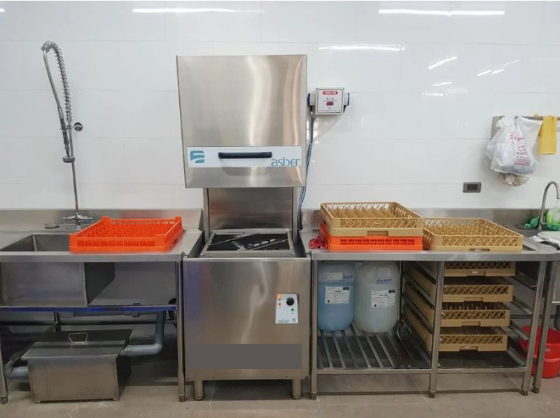Máy rửa bát công nghiệp Asber GEX-H500-DD - Hàng chính hãng