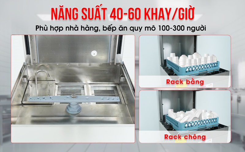 Máy rửa bát công nghiệp Newsun HHB-7000D  - Hàng chính hãng