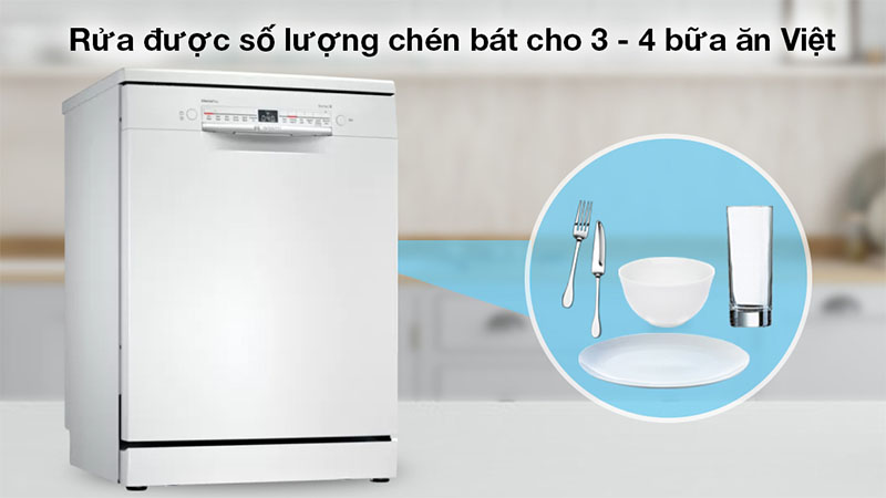 Máy rửa bát độc lập Bosch SMS2IVW01P - Hàng chính hãng