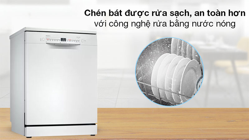 Máy rửa bát độc lập Bosch SMS2IVW01P - Hàng chính hãng