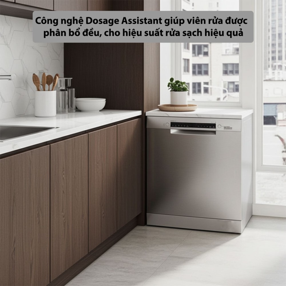 Máy rửa bát độc lập Bosch SMS4EMI06E công nghệ hiện đại cho hiệu suất vượt trội