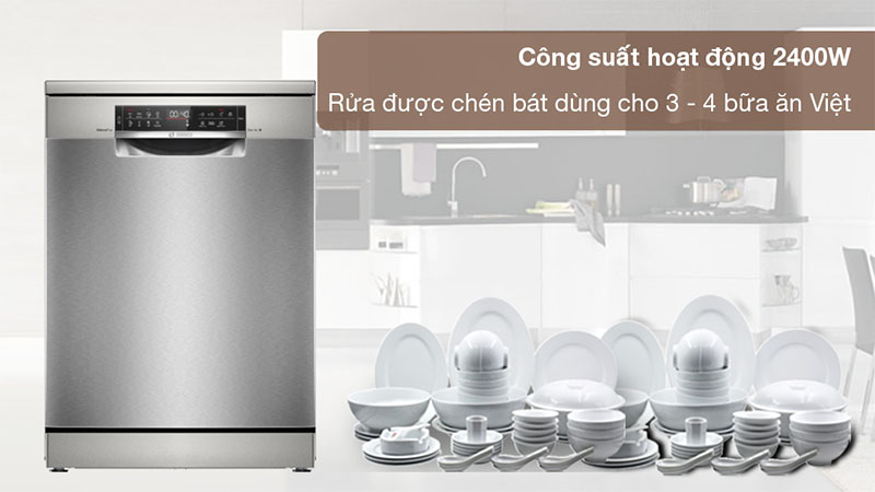 Máy rửa chén độc lập Bosch SMS6ECI04E - Hàng chính hãng