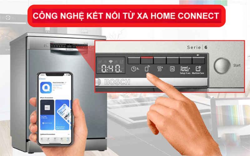 Công nghệ của Máy rửa bát độc lập Bosch SMS6ZCI15E