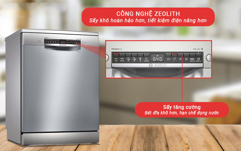 Công nghệ của Máy rửa bát độc lập Bosch SMS6ZCI15E
