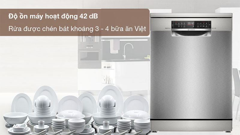 Máy rửa chén độc lập Bosch SMS6ZCI37Q - Hàng chính hãng
