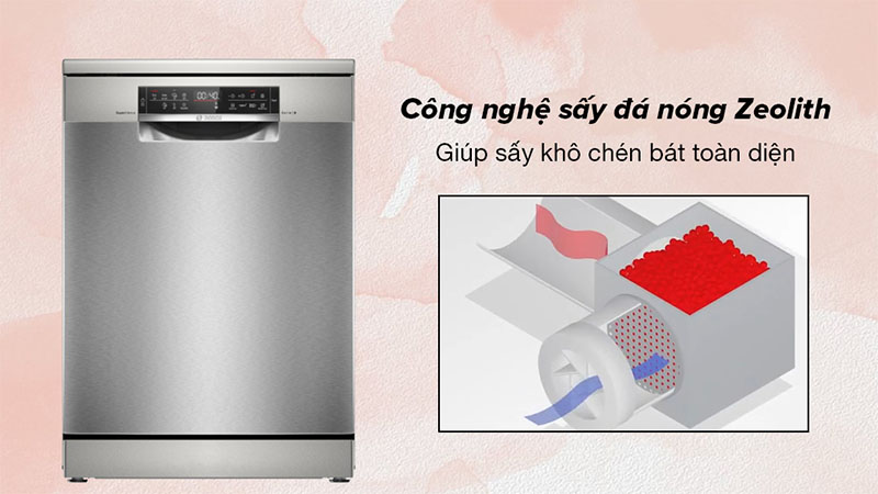 Máy rửa chén độc lập Bosch SMS6ZCI37Q - Hàng chính hãng