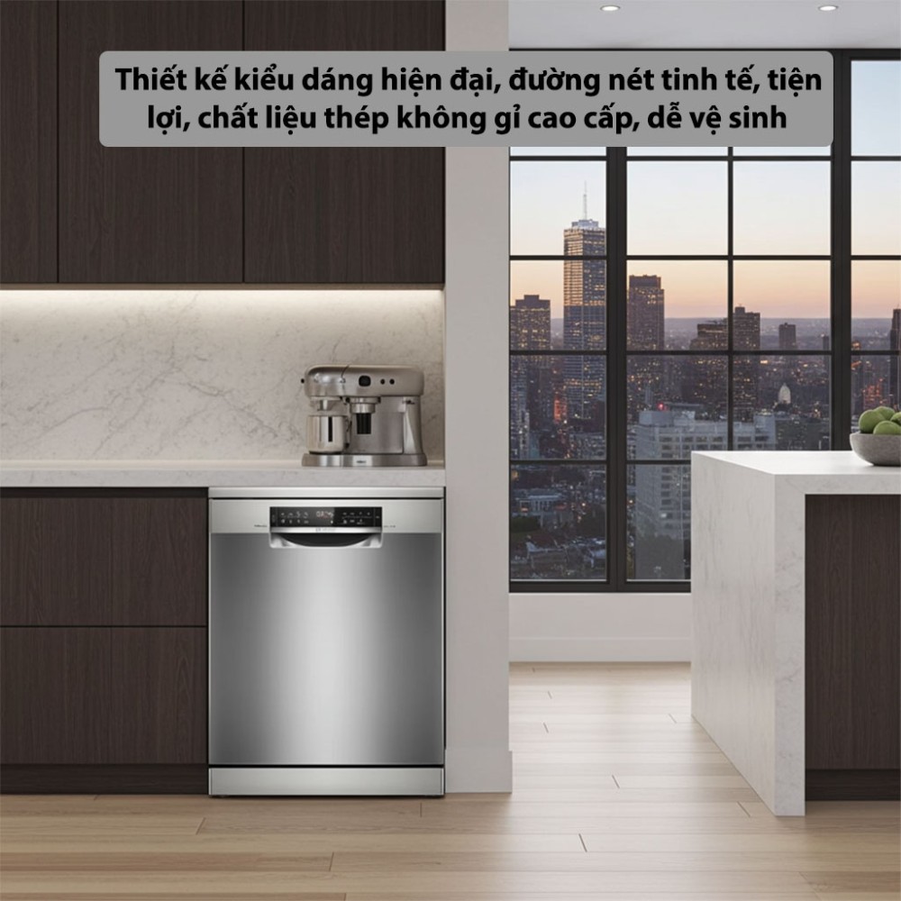 Máy rửa bát độc lập Bosch SMS6ZCI85M serie 6 - Hàng chính hãng