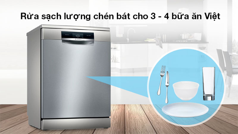 Máy rửa chén độc lập Bosch SMS8YCI01E - Hàng chính hãng