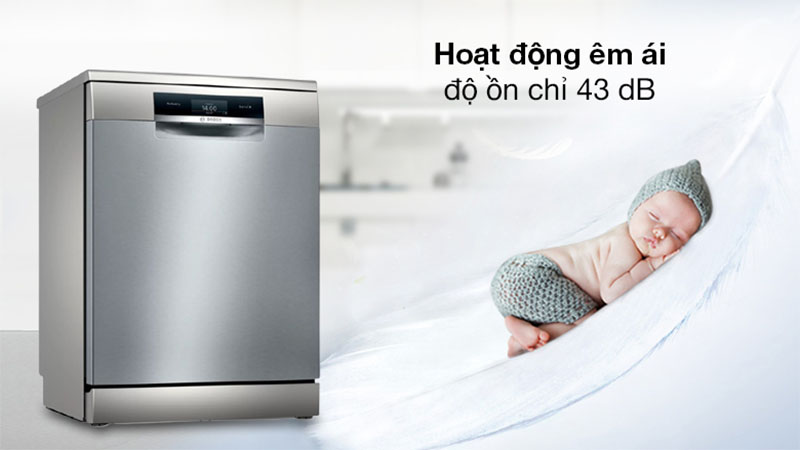 Máy rửa chén độc lập Bosch SMS8YCI01E - Hàng chính hãng