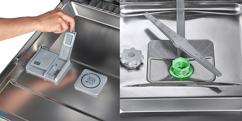 Ngăn đựng dung dịch tẩy rửa của Máy rửa bát độc lập Eurosun SMS80EU16E