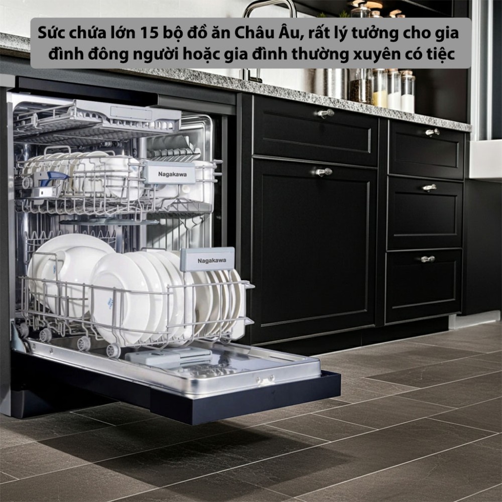 Máy rửa bát độc lập Nagakawa NMD9818 - Hàng chính hãng
