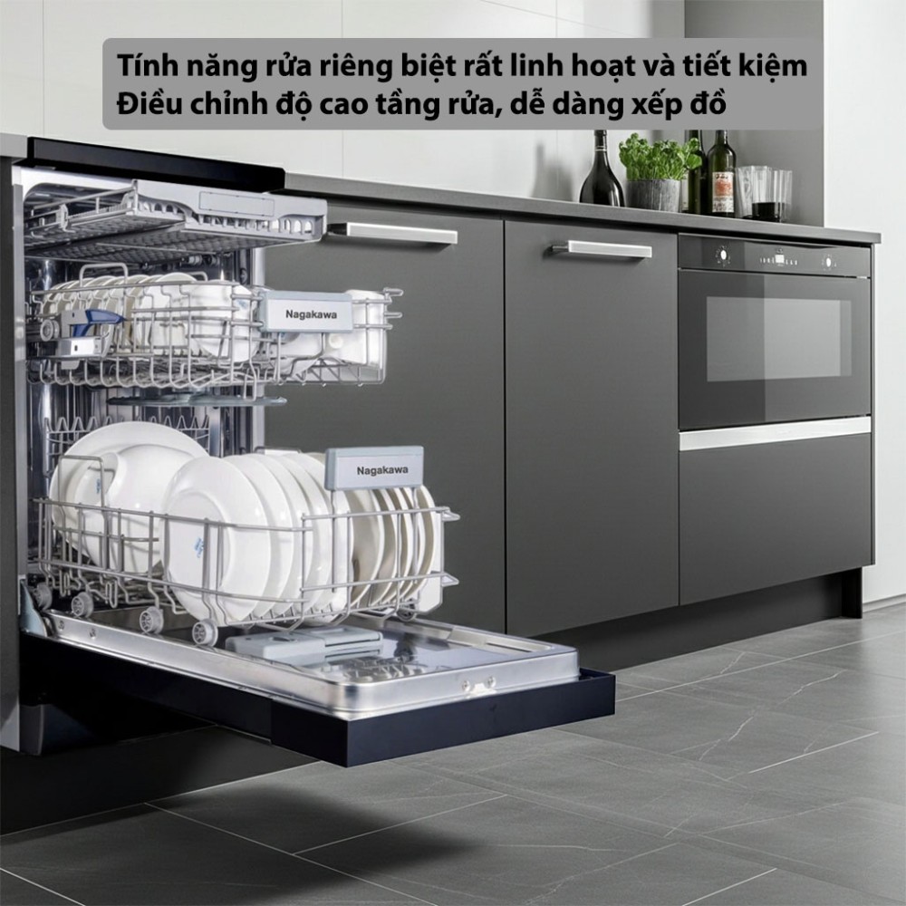 Máy rửa bát độc lập Nagakawa NMD9818 - Hàng chính hãng