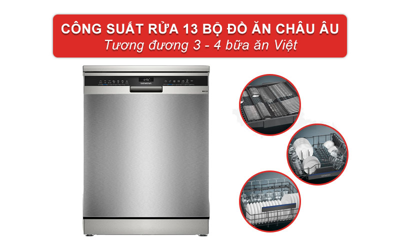 Máy rửa bát độc lập Siemens SN23EI26CE IQ300 - Hàng chính hãng