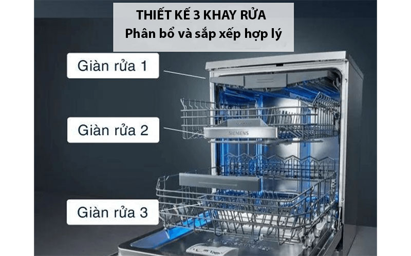 Máy rửa bát độc lập Siemens SN25ZI49CE iQ500 - Hàng chính hãng