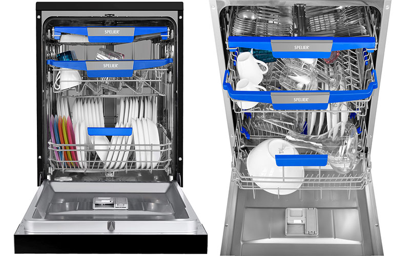 Máy rửa bát độc lập Spelier SP-15-DW-NX-BLACK - Hàng chính hãng