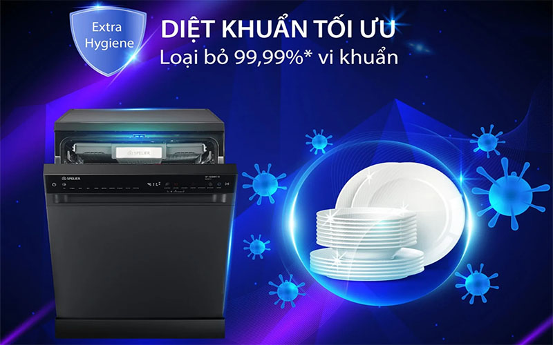Máy rửa bát độc lập Spelier SP-16DWKT/B - Hàng chính hãng
