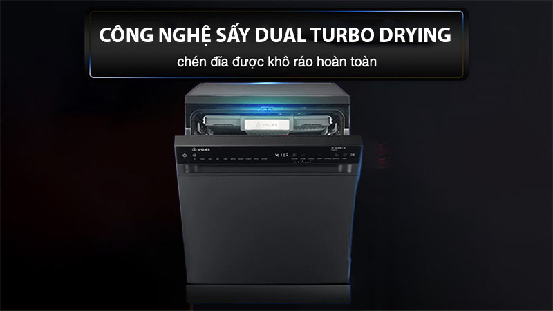 Máy rửa bát độc lập Spelier SP-16DWKT/B - Hàng chính hãng
