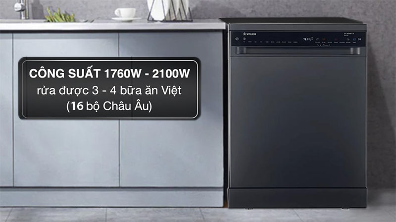 Máy rửa bát độc lập Spelier SP-16DWKT/B - Hàng chính hãng