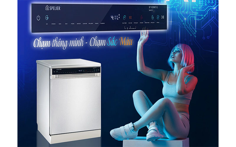 Máy rửa bát độc lập Spelier SP-16DWKT/G - Hàng chính hãng